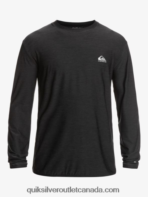 CA Quiksilver Men Coast Runner Long Sleeve T-Shirt phantom heather TX4R21348