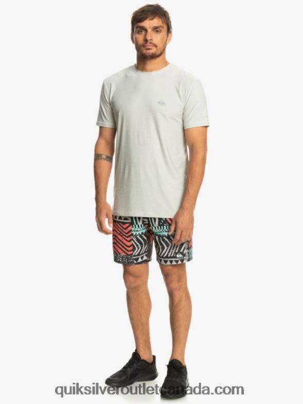 CA Quiksilver Men Coast Runner T-Shirt gray violet heather TX4R21329