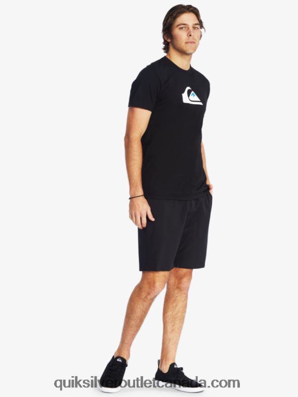 CA Quiksilver Men Comp Logo T-Shirt black TX4R21383