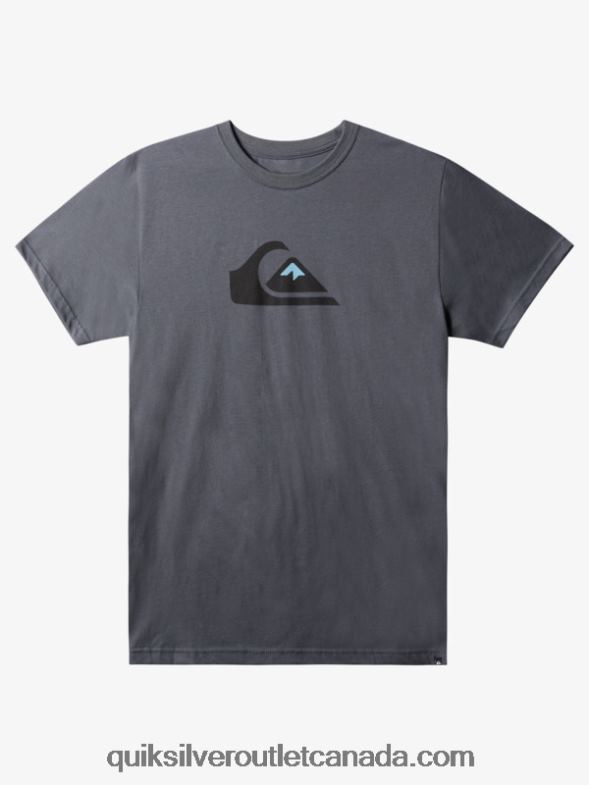 CA Quiksilver Men Comp Logo T-Shirt iron gate TX4R21386