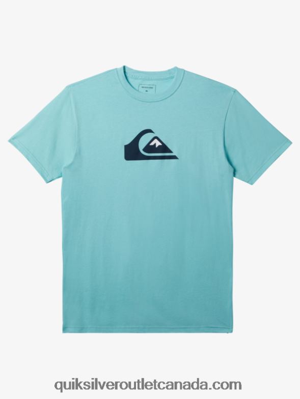 CA Quiksilver Men Comp Logo T-shirt angel blue TX4R2193