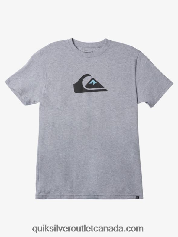 CA Quiksilver Men Comp Logo T-shirt athletic heather TX4R2191
