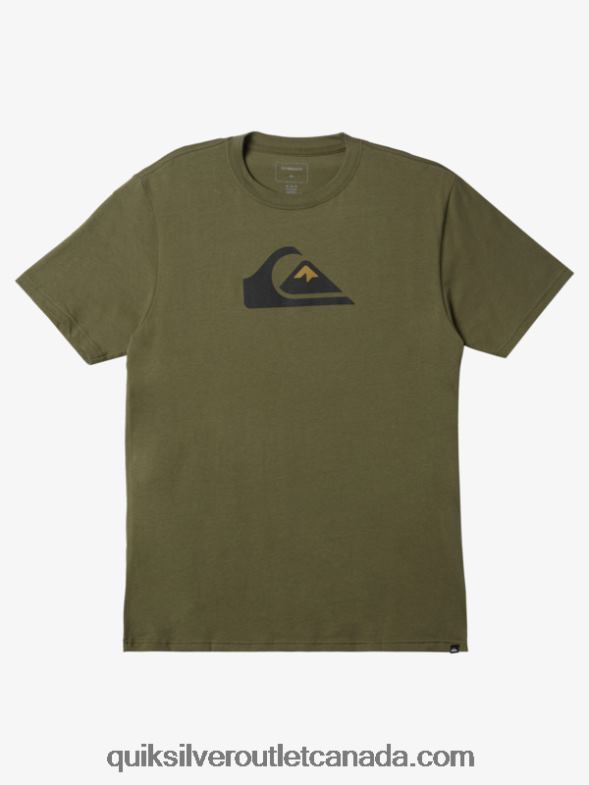 CA Quiksilver Men Comp Logo T-shirt four leaf clover TX4R2192