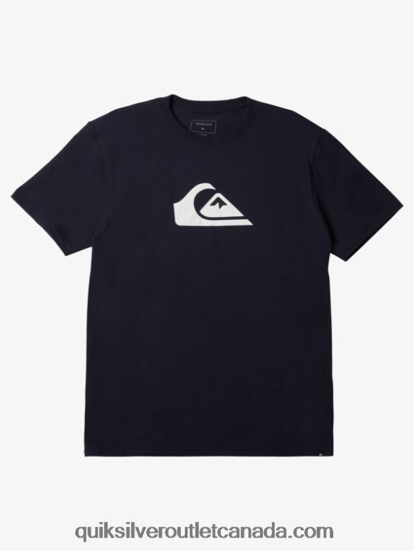CA Quiksilver Men Comp Logo T-shirt navy blazer TX4R2188