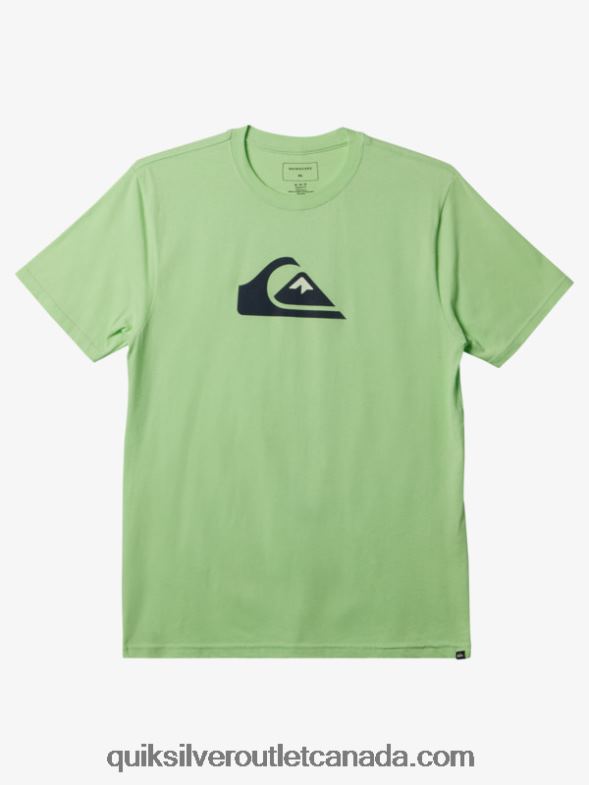CA Quiksilver Men Comp Logo T-shirt paradise green TX4R2196