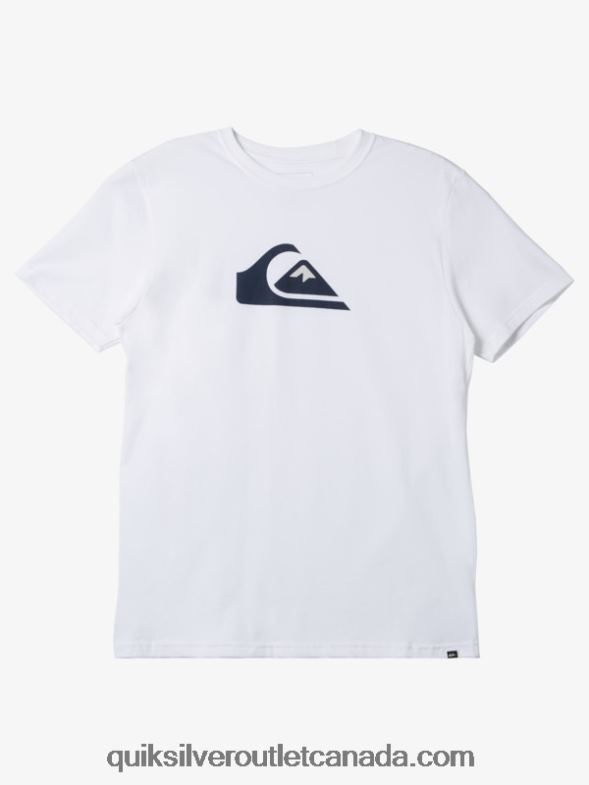 CA Quiksilver Men Comp Logo T-shirt white TX4R2190