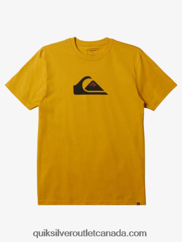 CA Quiksilver Men Comp Logo T-shirt yolk yellow TX4R2195