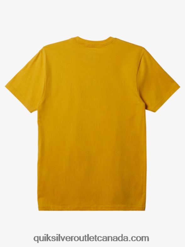 CA Quiksilver Men Comp Logo T-shirt yolk yellow TX4R2195