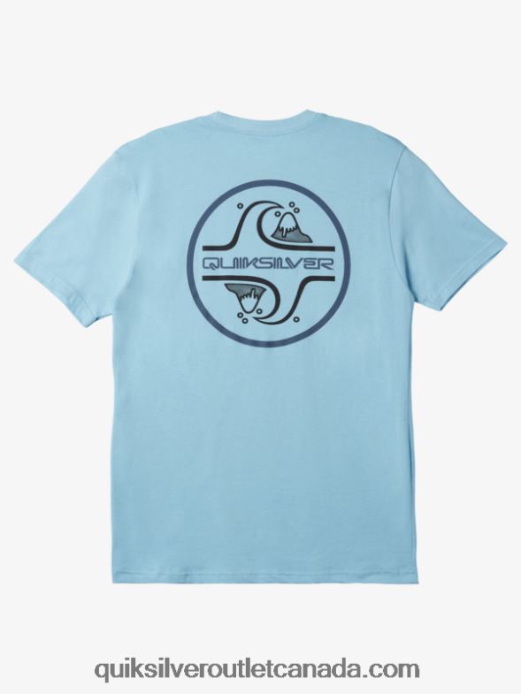 CA Quiksilver Men Core Bubble T-shirt sky blue TX4R21026