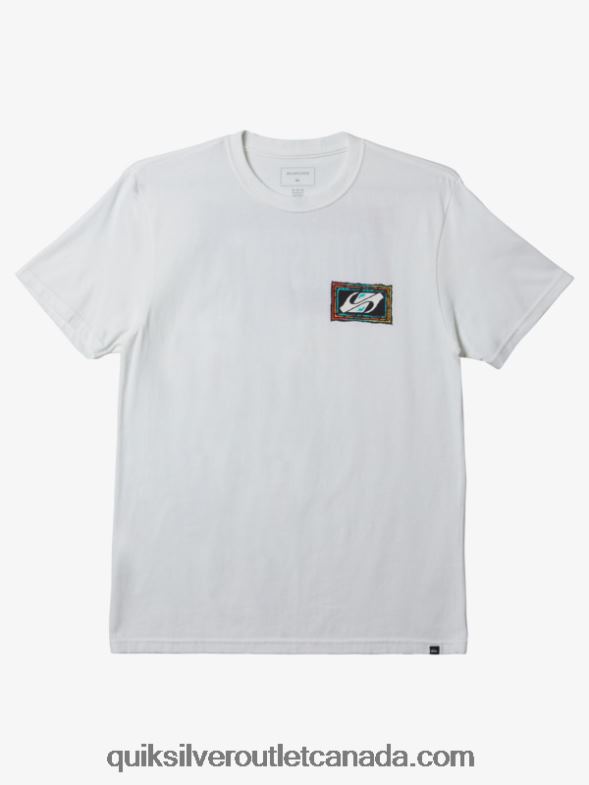 CA Quiksilver Men Echoed Beat T-Shirt white TX4R2719