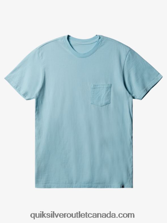 CA Quiksilver Men Everyday Pocket T-Shirt beach glass TX4R2897