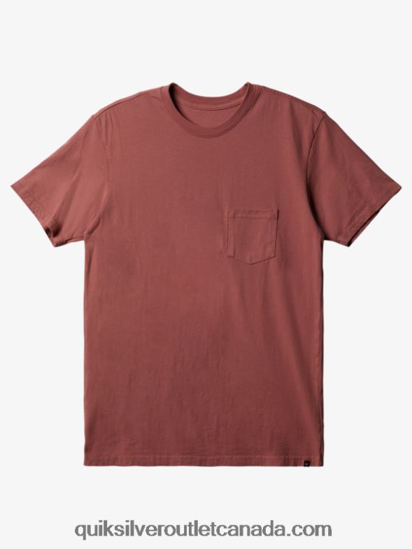 CA Quiksilver Men Everyday Pocket T-Shirt marsala TX4R2892