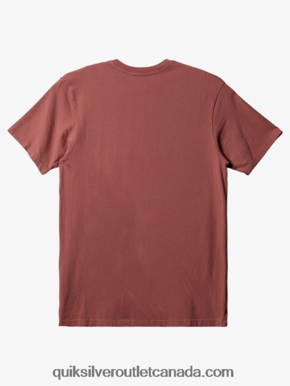 CA Quiksilver Men Everyday Pocket T-Shirt marsala TX4R2892