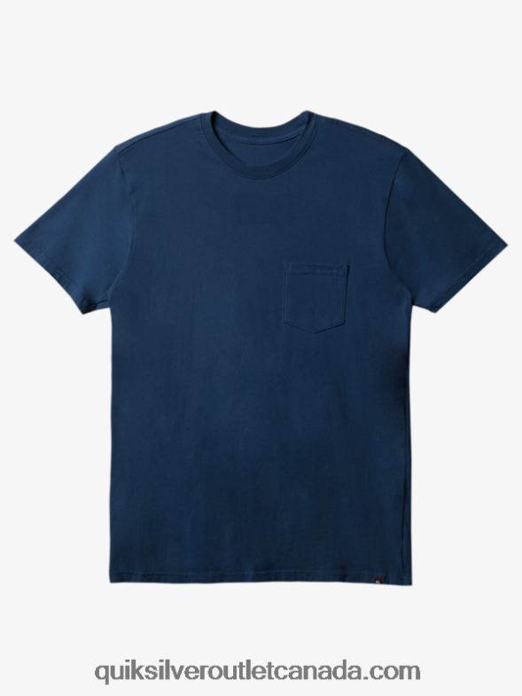 CA Quiksilver Men Everyday Pocket T-Shirt midnight navy TX4R2898