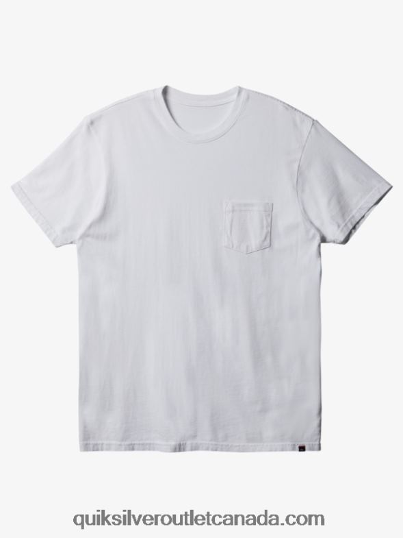 CA Quiksilver Men Everyday Pocket T-Shirt white TX4R2893