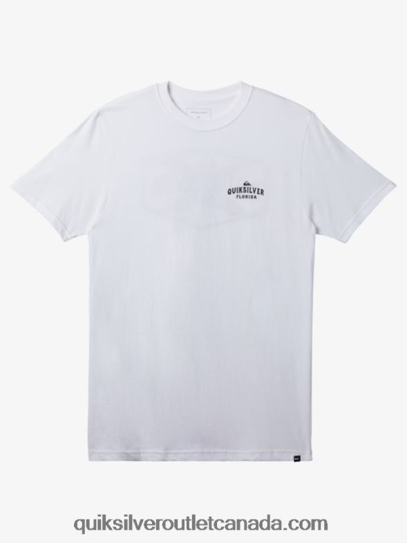 CA Quiksilver Men Florida Coast To Coast T-Shirt white TX4R2234