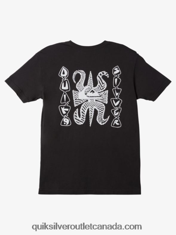 CA Quiksilver Men Fortuned Logo T-Shirt black TX4R2983