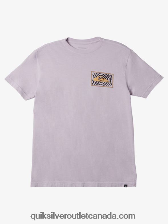 CA Quiksilver Men Fortuned Logo T-Shirt pastel lilac TX4R2982