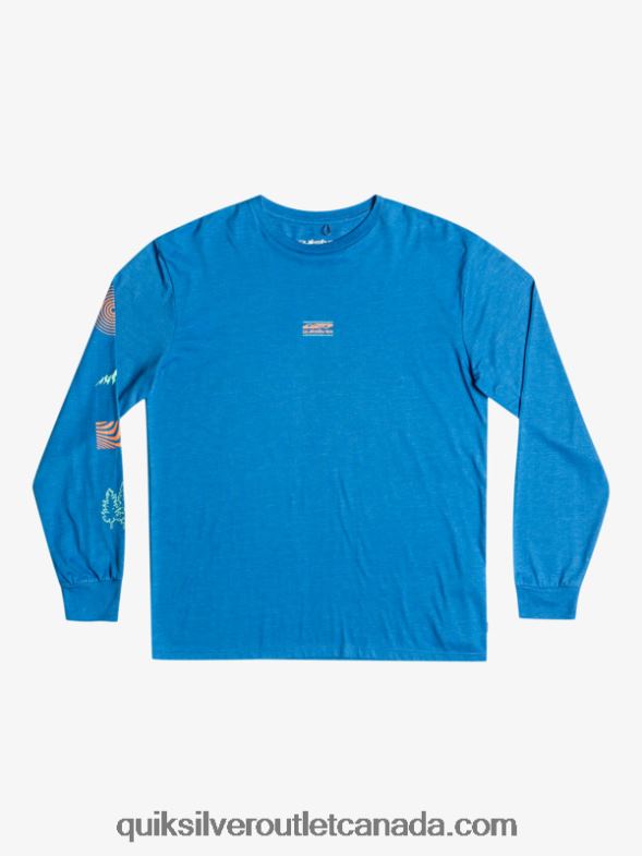 CA Quiksilver Men Fragment Of Nature Long Sleeve T-Shirt snorkel blue TX4R21038