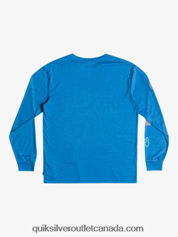 CA Quiksilver Men Fragment Of Nature Long Sleeve T-Shirt snorkel blue TX4R21038