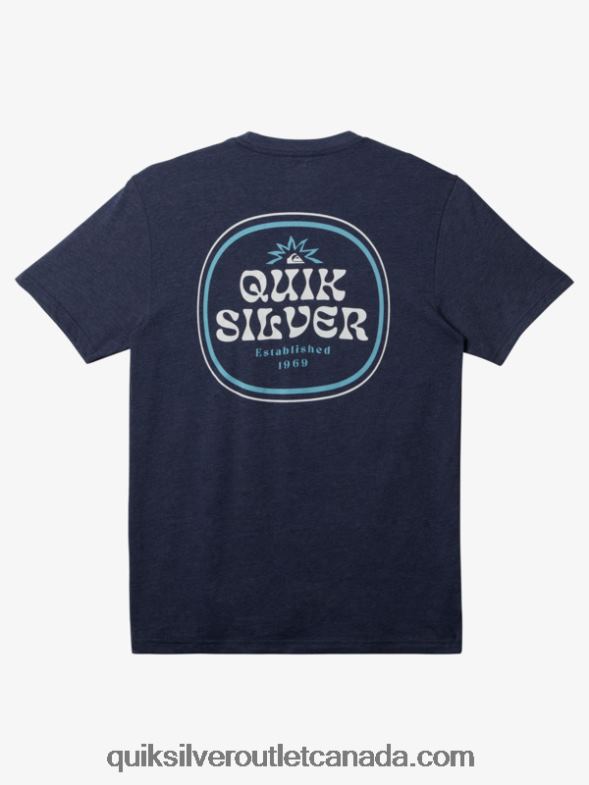CA Quiksilver Men Framed T-Shirt navy blazer heather TX4R2184