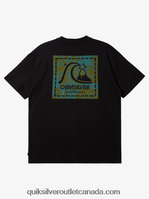 CA Quiksilver Men Gregg Kaplan Blank Canvas T-Shirt black TX4R21374
