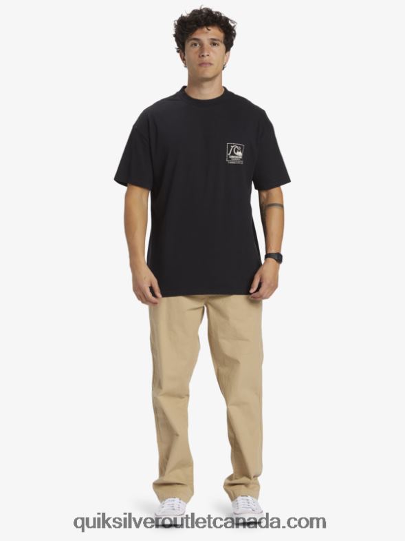 CA Quiksilver Men Gregg Kaplan Blank Canvas T-Shirt black TX4R21374
