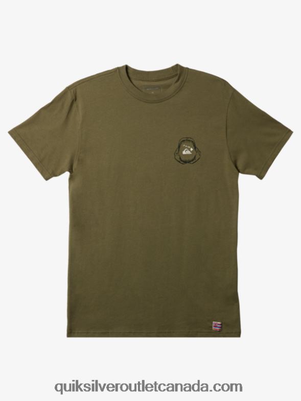 CA Quiksilver Men Hawaii Big Bite T-shirt four leaf clover TX4R21422
