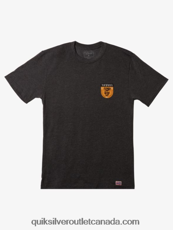 CA Quiksilver Men Hawaii Ikaika Shield T-shirt charcoal heather TX4R21006