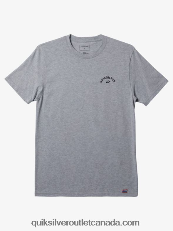 CA Quiksilver Men Hawaii Razor Tooth T-Shirt athletic heather TX4R2163