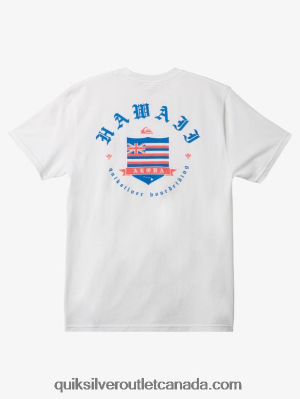 CA Quiksilver Men Hawaii Royalty T-shirt white TX4R2997