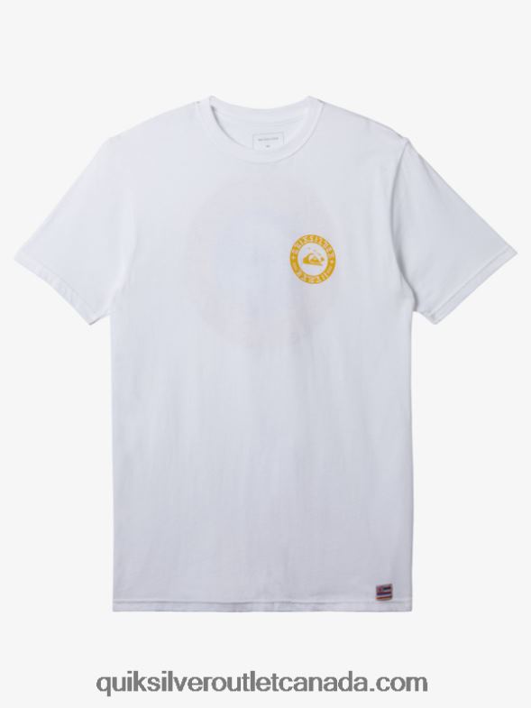 CA Quiksilver Men Hawaii Wall Of Water T-Shirt white TX4R2278