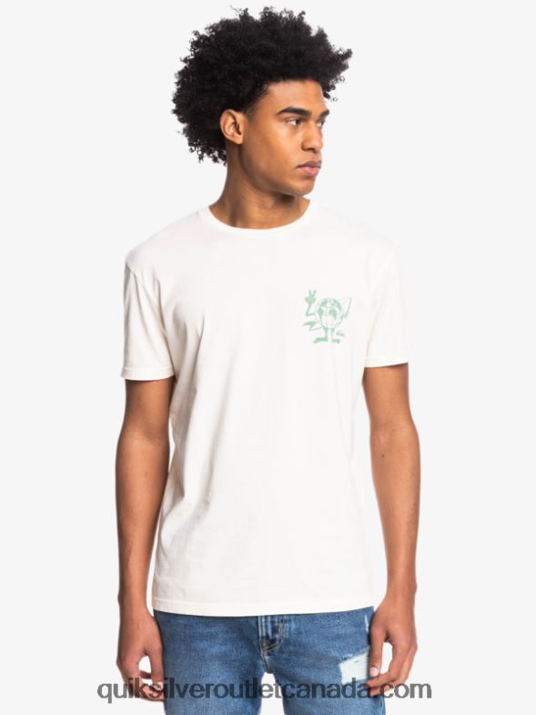 CA Quiksilver Men Hidden Message T-Shirt birch TX4R21762