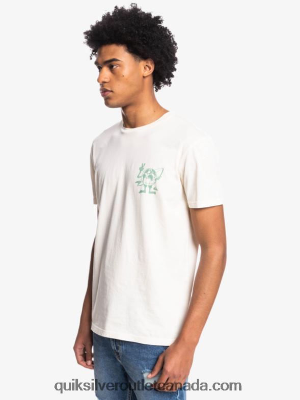 CA Quiksilver Men Hidden Message T-Shirt birch TX4R21762