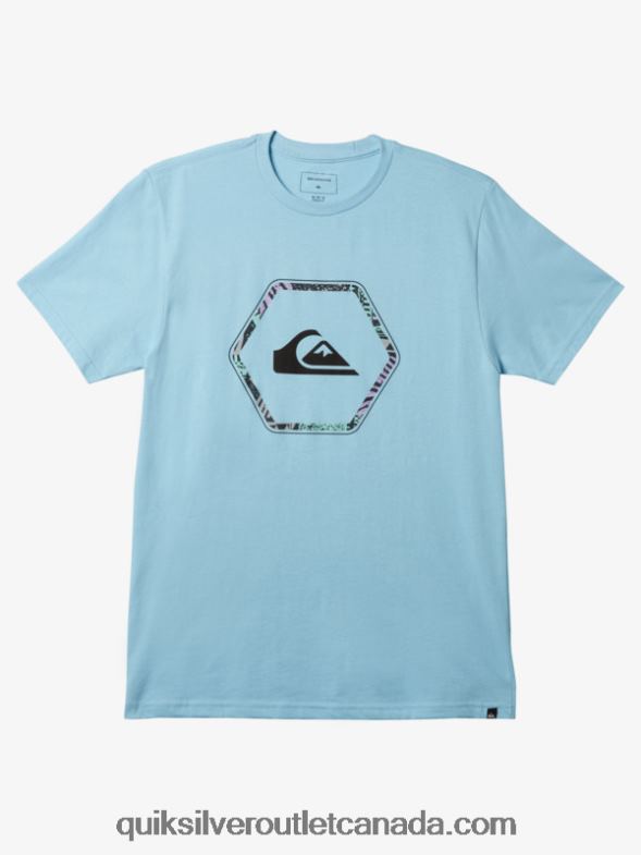 CA Quiksilver Men In Shapes T-shirt sky blue TX4R21236