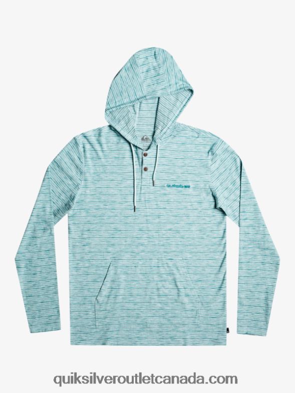 CA Quiksilver Men Kentin Long Sleeves Hooded T-Shirt celestial kentin TX4R21354