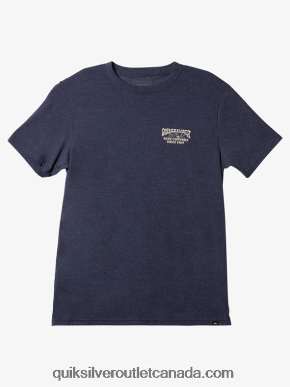 CA Quiksilver Men Lockup Mod T-Shirt navy blazer heather TX4R2529