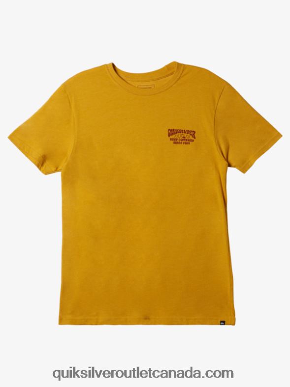 CA Quiksilver Men Lockup Mod T-Shirt nugget gold heather TX4R2527