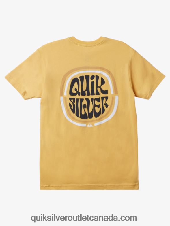 CA Quiksilver Men Mile High T-Shirt ochre TX4R21640