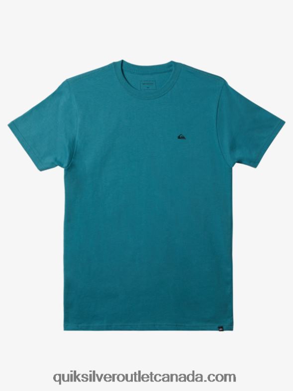 CA Quiksilver Men Mw Mini Logo T-shirt brittany blue TX4R2114