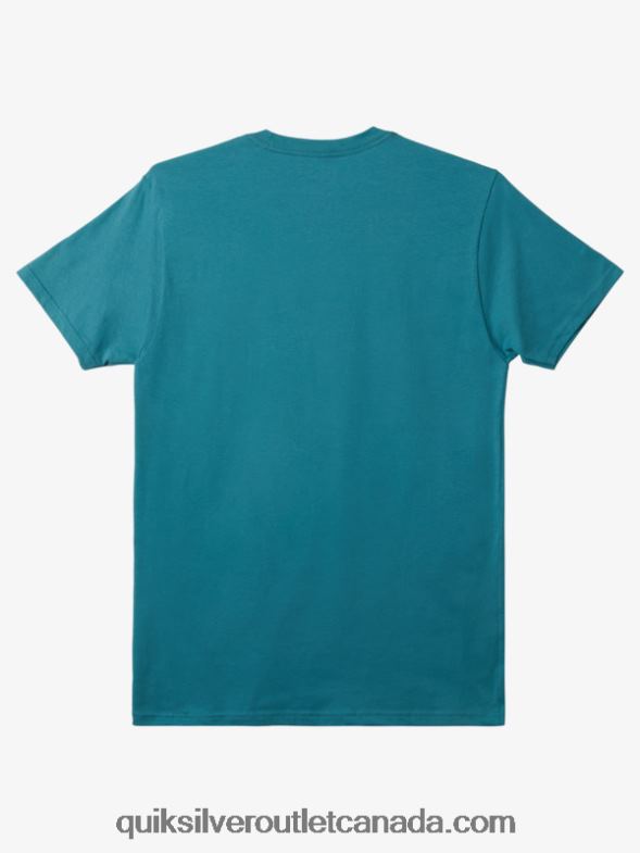 CA Quiksilver Men Mw Mini Logo T-shirt brittany blue TX4R2114