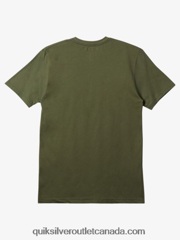 CA Quiksilver Men Mw Mini Logo T-shirt four leaf clover TX4R2112
