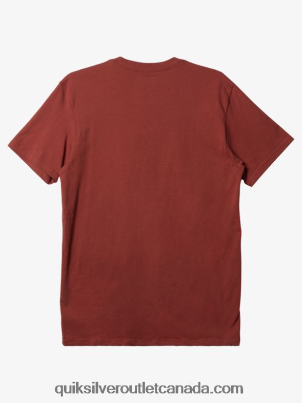 CA Quiksilver Men Mw Mini Logo T-shirt marsala TX4R2115