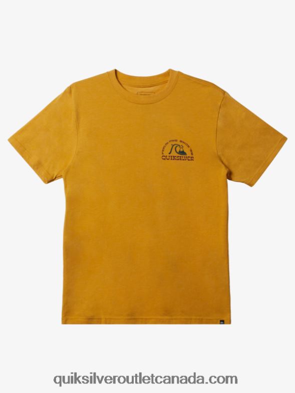 CA Quiksilver Men New Take Mod T-shirt bright gold heather TX4R21073
