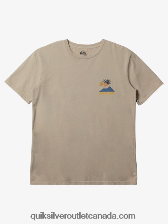 CA Quiksilver Men New Tribe T-Shirt antique white TX4R2232