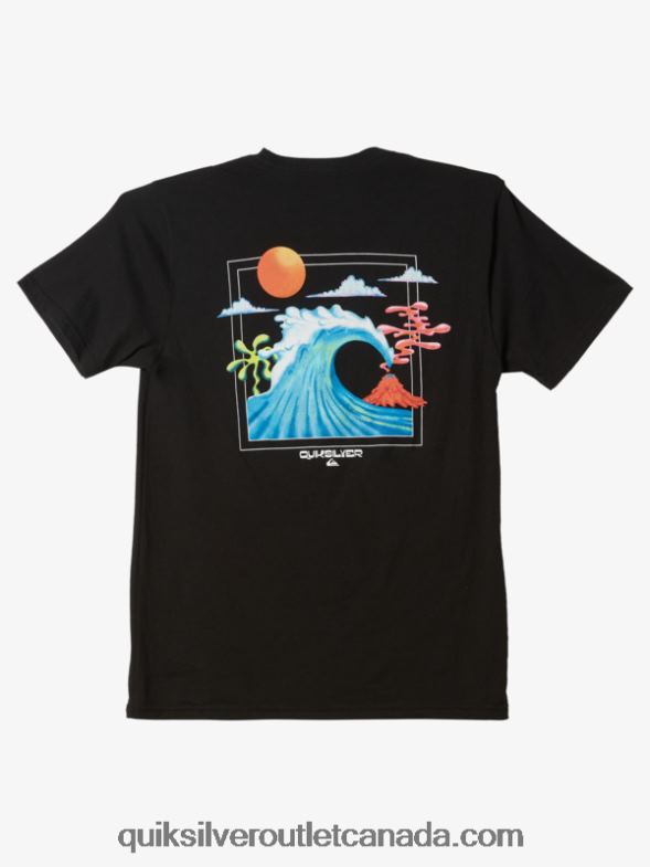 CA Quiksilver Men Ocean Bed T-shirt black TX4R21476