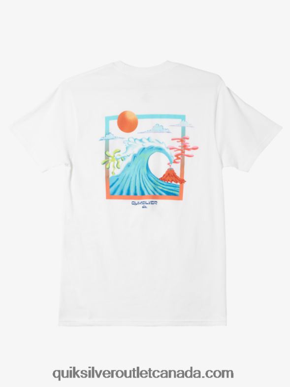 CA Quiksilver Men Ocean Bed T-shirt white TX4R21477
