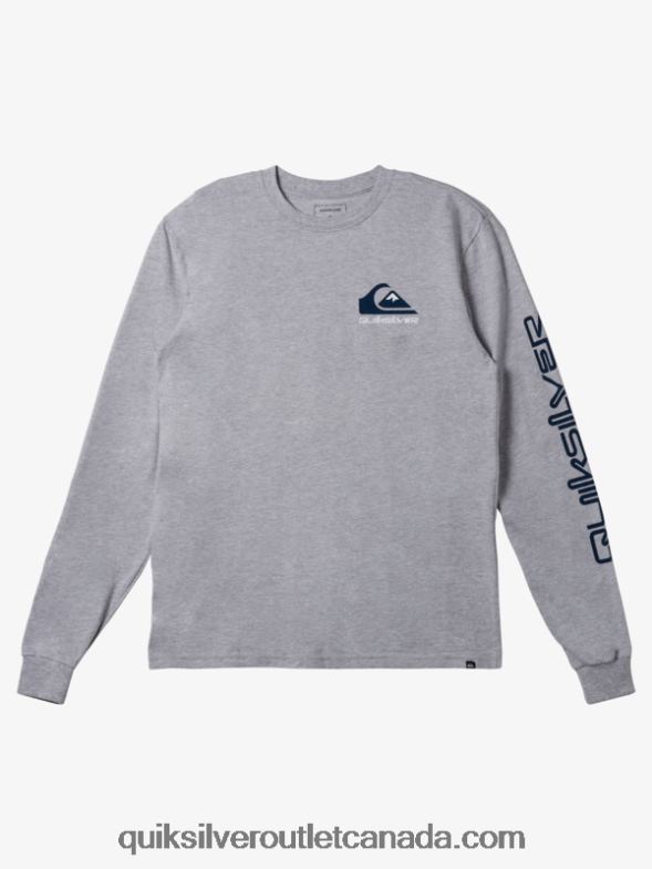 CA Quiksilver Men Omni Logo T-shirt athletic heather TX4R2298