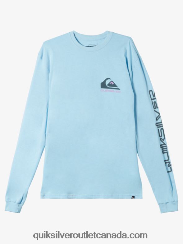 CA Quiksilver Men Omni Logo T-shirt sky blue TX4R2300