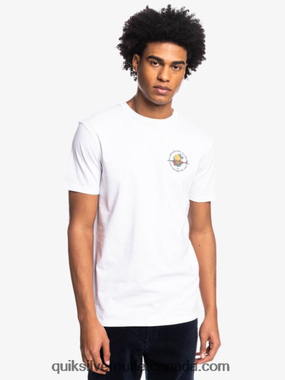 CA Quiksilver Men Outta Road - T-Shirt white TX4R21819